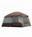 3-4 Man Two Room Camping Tent with Vestibule and Portable Carry Bag