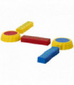 Stepping Stones Balance Beam Multi-colored Durable Plastic 33.5 cm x 9.5 cm