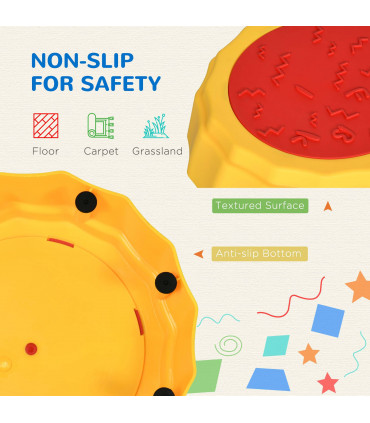 Stepping Stones Balance Beam Multi-colored Durable Plastic 33.5 cm x 9.5 cm