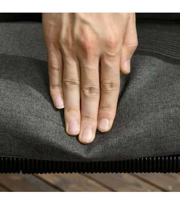 5-PC Rattan Dining Set, 4-seater Rattan Cube Dining Sets w/ Space-saving Design