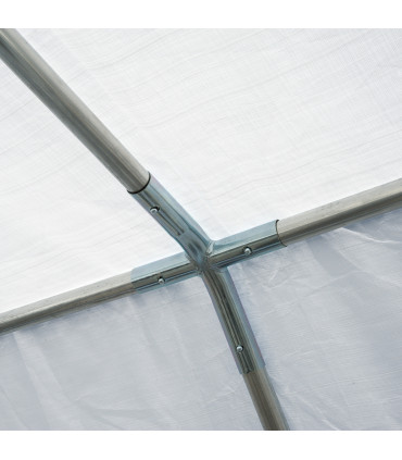 Gazebo Steel PE White 800L x 400W x 280Hcm 8m Garden Marquee Canopy Party