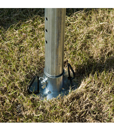 Gazebo Steel PE White 800L x 400W x 280Hcm 8m Garden Marquee Canopy Party