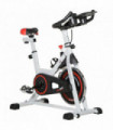 Exercise Bike 8kg Flywheel Adjustable Resistance LCD Monitor Moving Seat Black