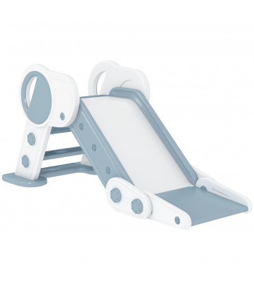 Baby Slide, Grey PE, PP, 120L x 53W x 53H cm, AIYAPLAY Foldable Kids Slide