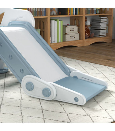 Baby Slide, Grey PE, PP, 120L x 53W x 53H cm, AIYAPLAY Foldable Kids Slide