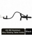 AQ 360 Aluminium Alloy Rotating Tablet Holder Adjustable Gooseneck -Black