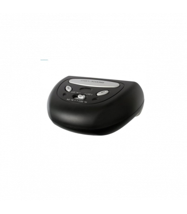 Alarm Clock Black Large LCD Display Modern Design Compact Size Easy Placement