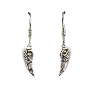 Angel Feather Drop Earrings