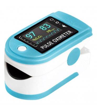 Aquarius Blue Finger Pulse Oximeter Version 2 - Oxygen Saturation Monitor - Blue