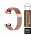 Aquarius Milanese Replacement Strap Band Compatible w/ Fitbit Charge2, Rose Gold