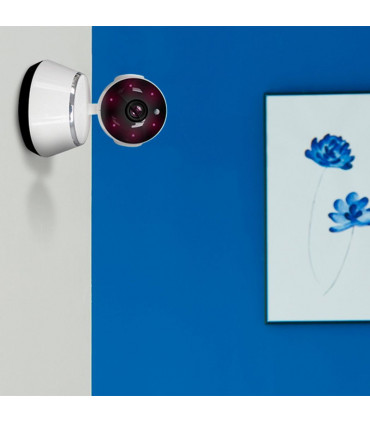 Aquarius 360 HD Indoor Smart Home White Camera With 8GB Gold Micro Sd Card