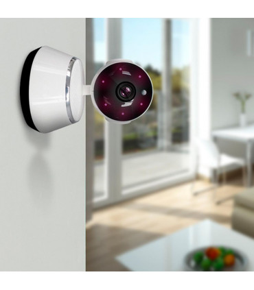 Aquarius 360 HD Indoor Smart Home White Camera With 8GB Gold Micro Sd Card