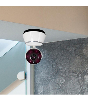 Aquarius 360 HD Indoor Smart Home White Camera With 8GB Gold Micro Sd Card