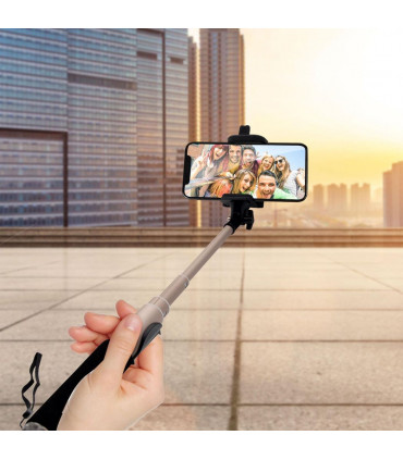 Aquarius Selfie Stick with Video Function - Gold