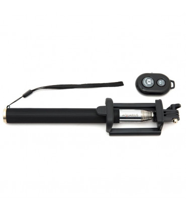 Aquarius Selfie Stick with Video Function - Gold