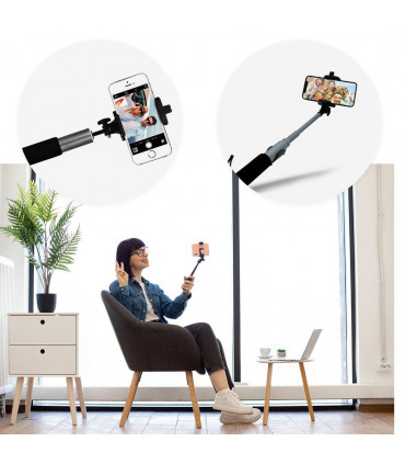 Aquarius Selfie Stick with Video Function - Space Grey