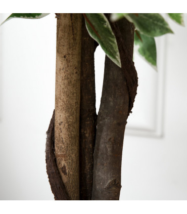 Artificial Ficus Silk Tree with Nursery Pot, Decorative Fake Plant, 160cm