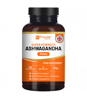 Ashwagandha 1500mg 180 Vegan Tablets | 6 Months’ Supply