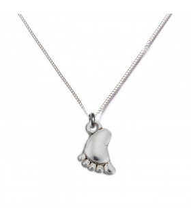 Baby Foot Silver Necklace