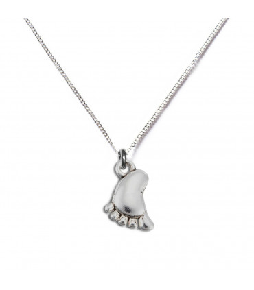 Baby Foot Silver Necklace