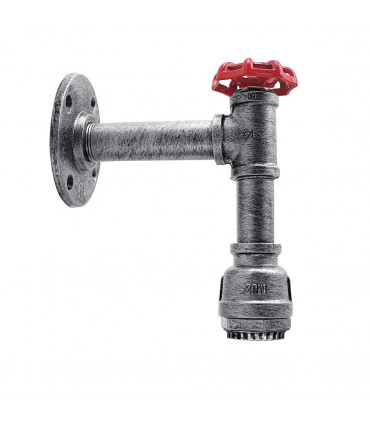 Metal Pendant Light Brushed Silver Vintage Industrial Retro 20x40x30 cm E27 Base