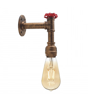 Metal Brushed Copper Vintage Industrial Retro arm Water Pipe Lamp Pendant Light