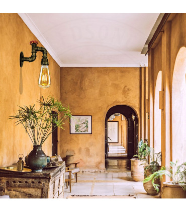 Vintage Retro Lamp Wall Light E27 60W Dimmable Non Dimmable Bulb Brushed Brass