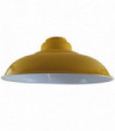 Ceiling Pendant Industrial Style Modern Metal Lampshade Yellow 32cm x 13.5cm