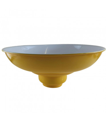 Ceiling Pendant Industrial Style Modern Metal Lampshade Yellow 32cm x 13.5cm