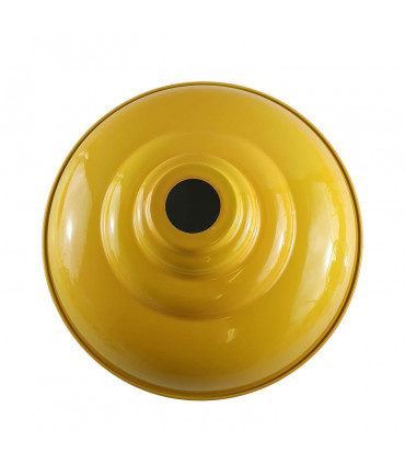 Ceiling Pendant Industrial Style Modern Metal Lampshade Yellow 32cm x 13.5cm