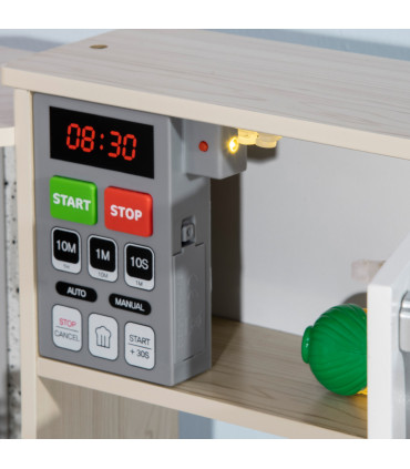 Corner Kids Kitchen w/ Sound Light, Phone, Microwave, Oven, Range Hood