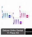 Deluxe Ortho Dental 11 Piece Kit, Assorted Colours, Pack of 1, 2, 3 or 4[Buy 1]