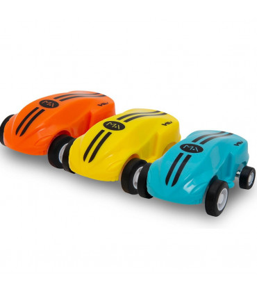 Mini Car Spinner with Flashing Lights, Blue ABS Plastic 5.00 x 11.00 x17.00 cm