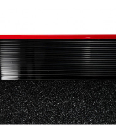 Electric Folding Treadmill Black Steel 150cm x 77cm x 120cm LED Monitor Wheels