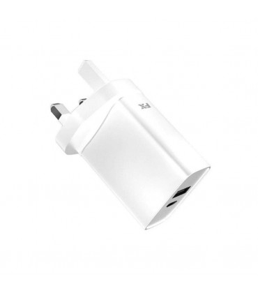 FX USB-C Mains Charger, PD20W Fast & Universal Compatible, White
