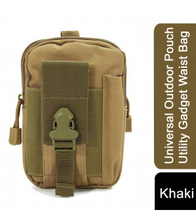 Waist Bag Canvas Khaki Multi-function Outdoor Pouch Utility Gadget Waist Bag