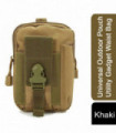 Waist Bag Canvas Khaki Multi-function Outdoor Pouch Utility Gadget Waist Bag