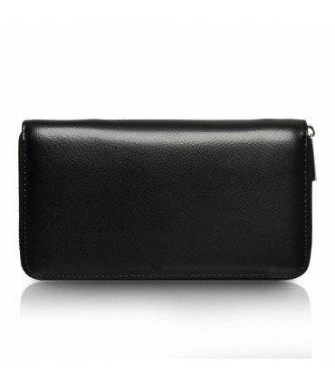 Flow Leather Travel Wallet with RFID - Black