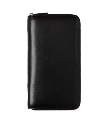 Flow Leather Travel Wallet with RFID - Black