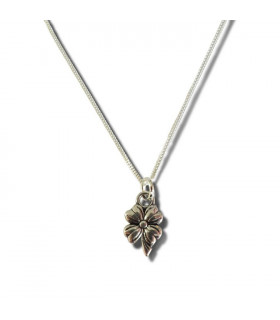 Flower Silver Necklace