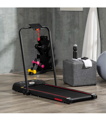 Foldable Walking Treadmill Aerobic Exercise Machine w/ LED Display HOMCOM