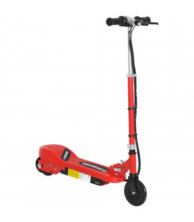 Kids Electric Scooter Folding Red 74Lx36Wx73-91H 50kg Steel PP 12km/h 8HRS