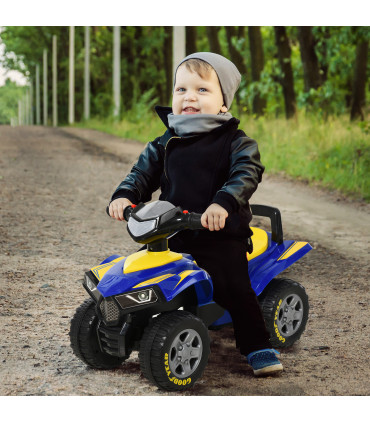 Ride-On Walker Blue Thick Plastic Lights Horn Storage 18-36 Months