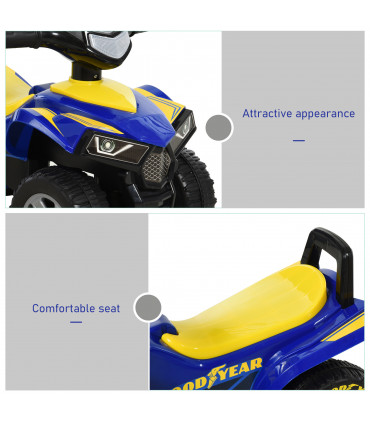 Ride-On Walker Blue Thick Plastic Lights Horn Storage 18-36 Months