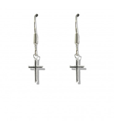 Girls Mini Cross Drop Earrings