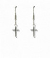 Girls Mini Cross Drop Earrings