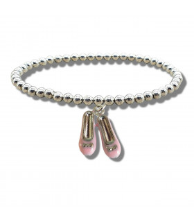 Girls Ballet Shoes Beaded Bracelet