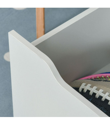 Kids Bookshelf, Toy Box w/ Storage Drawer, Wheels, for Bedroom - Grey