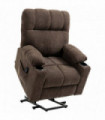 Riser and Recliner Chair Lift  Chair for Elderly   , Brown Velvet