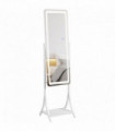 LED Lighted Full Length Mirror White 42L x 37W x 155.5H cm Adjustable Brightness